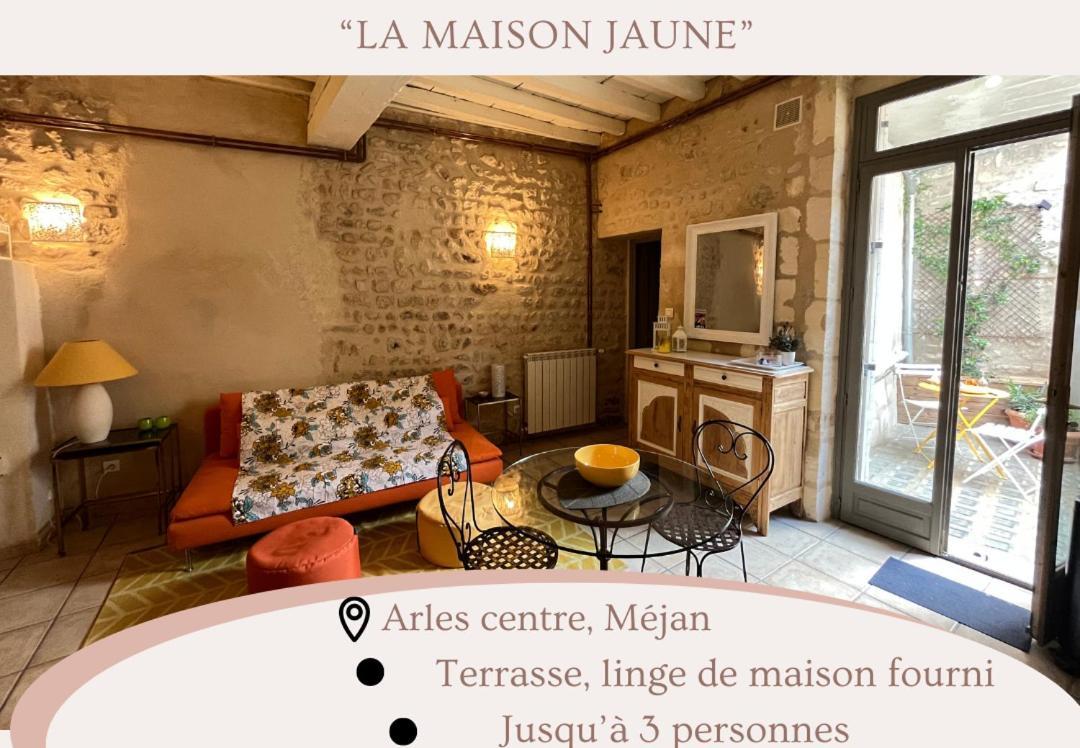 "La Maison Jaune" Arles Centre Terrasse Exteriör bild